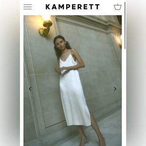 Kamperett Sade Slip - Ivory